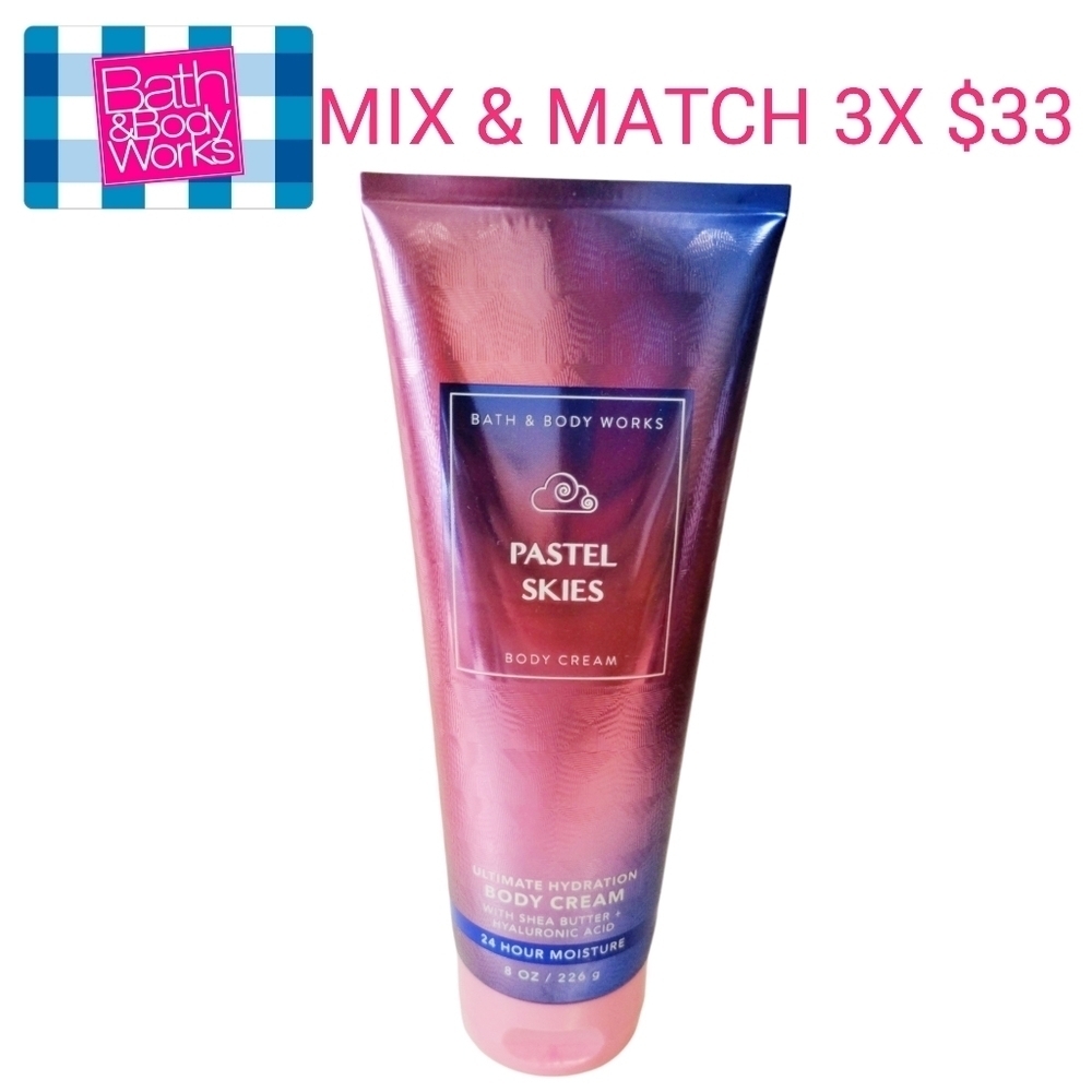 Bath and Body Works PASTEL SKIES Ultimate Hydrating Body Cream SALE 3x‎ $33